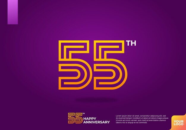 Vector logotipo del 55o aniversario