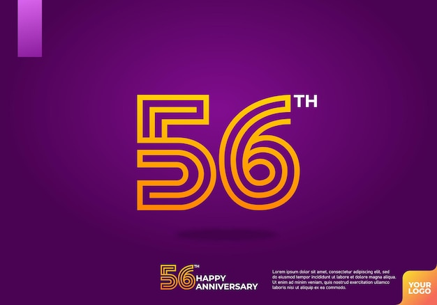 Logotipo del 56o aniversario