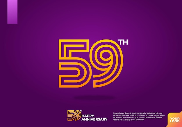 Logotipo del 59o aniversario