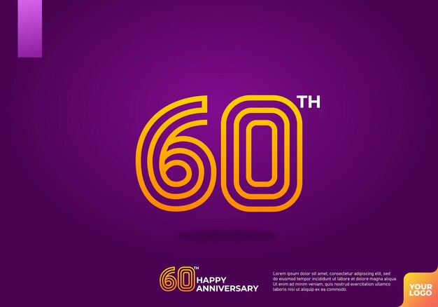 Logotipo del 60o aniversario