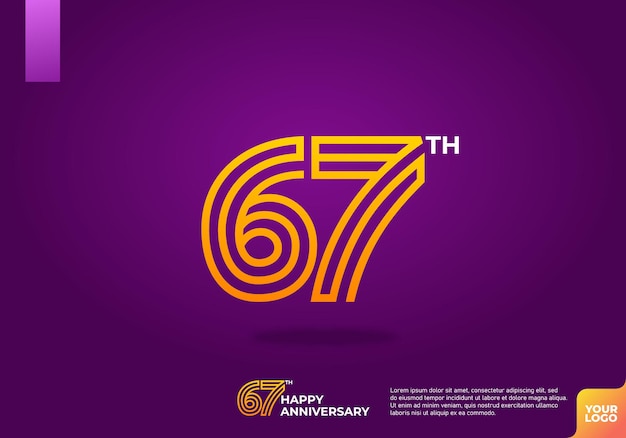 Logotipo del 67o aniversario