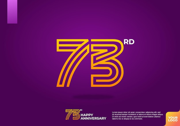 Logotipo del 73o aniversario