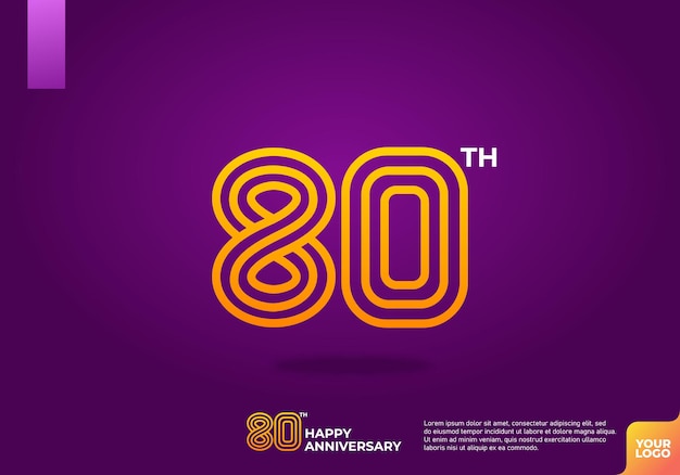 Logotipo del 80o aniversario