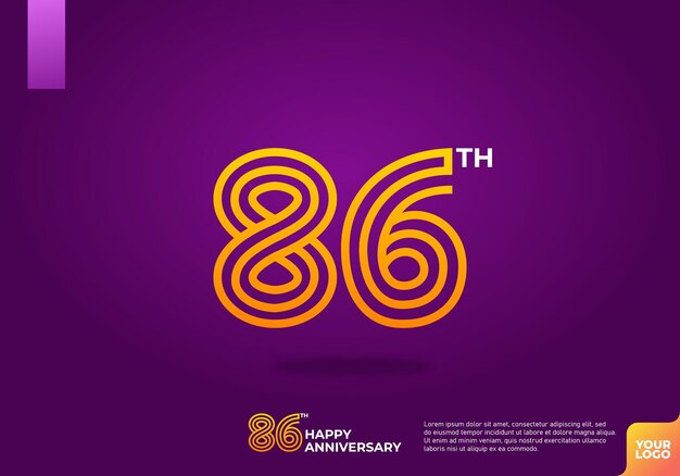Logotipo del 86o aniversario