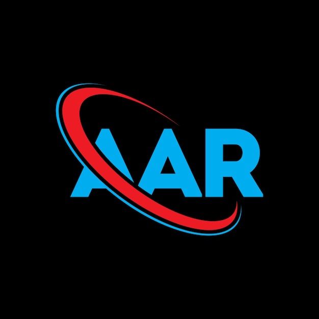 Vector logotipo aar aar letra aar letra diseño de logotipo iniciales aar logotipo vinculado con círculo y mayúscula logotipo monograma aar tipografía para negocios de tecnología y marca inmobiliaria