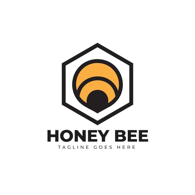 Logotipo de la abeja de miel