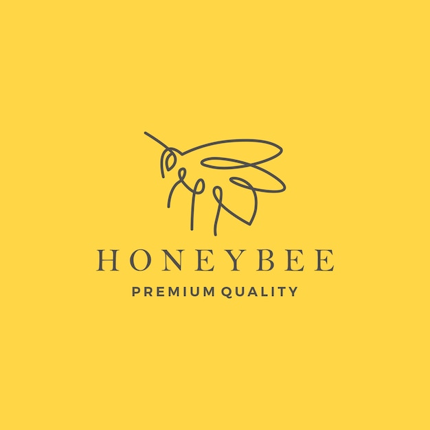 Logotipo de la abeja de miel