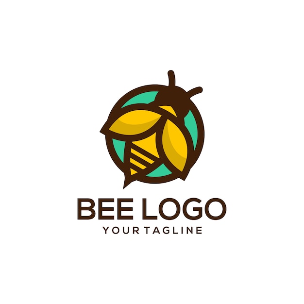 El logotipo de la abeja