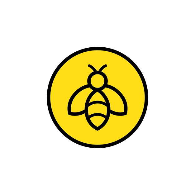 El logotipo de la abeja