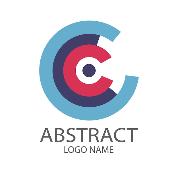 un logotipo abstracto azul y rojo con la palabra artista en él