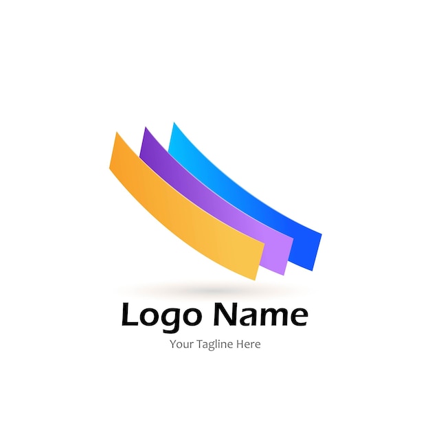 Vector logotipo abstracto colorido