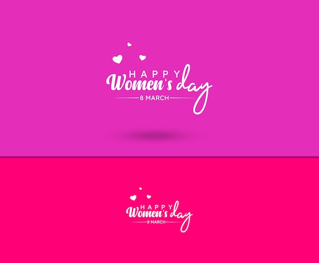 Logotipo abstracto del día de la mujer feliz, día de la mujer feliz, diseño de logotipo mnemotécnico vectorial de amor