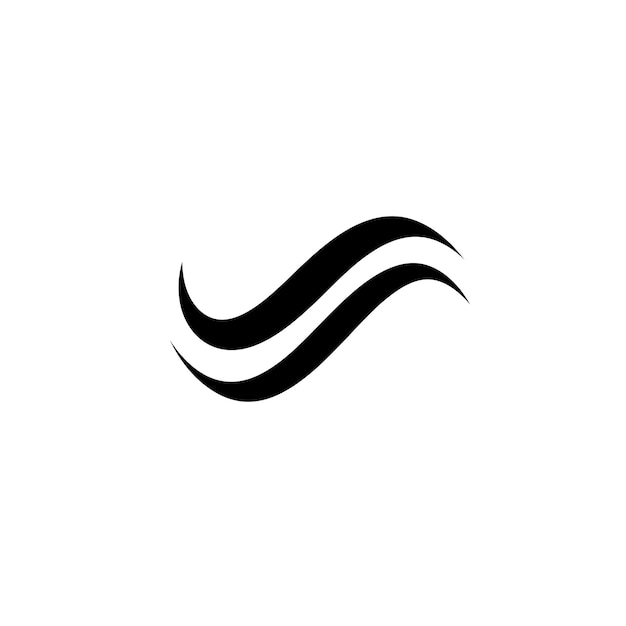 Logotipo abstracto de doble onda