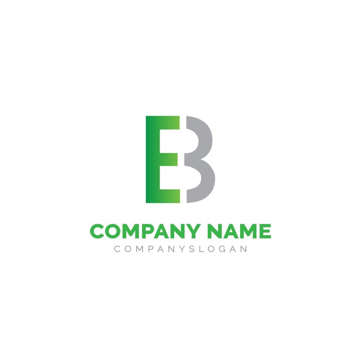 Vector logotipo abstracto de eb