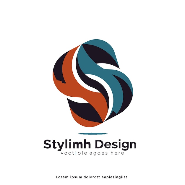 Logotipo abstracto estilizado