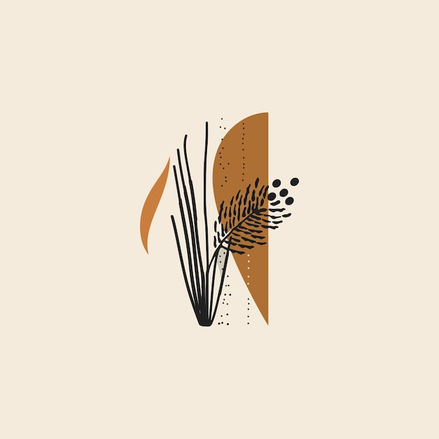 Logotipo abstracto de estilo moderno