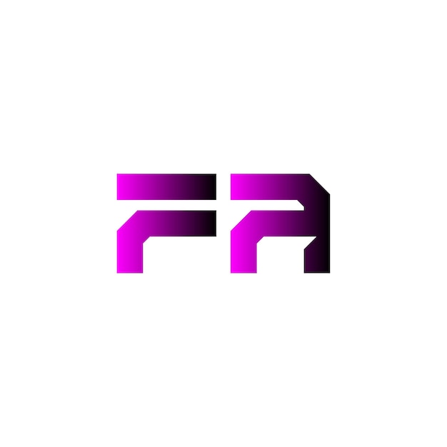 El logotipo abstracto de FA