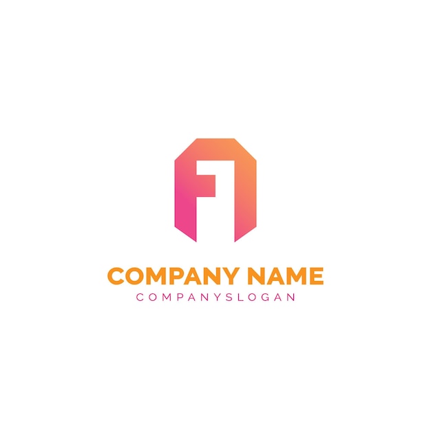 Logotipo abstracto FA