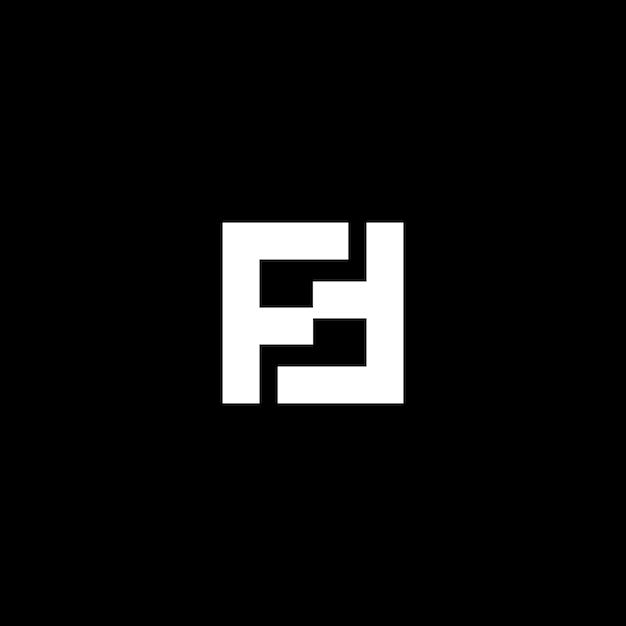 Logotipo abstracto FF Logotipo abstracto FS