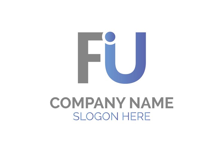 Vector logotipo abstracto de fu