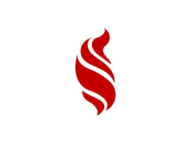Logotipo abstracto del fuego