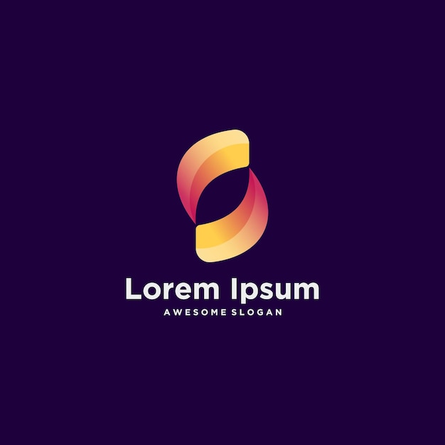 Logotipo abstracto con gradiente