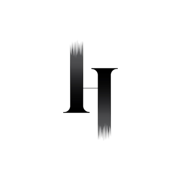 Logotipo abstracto de letras H
