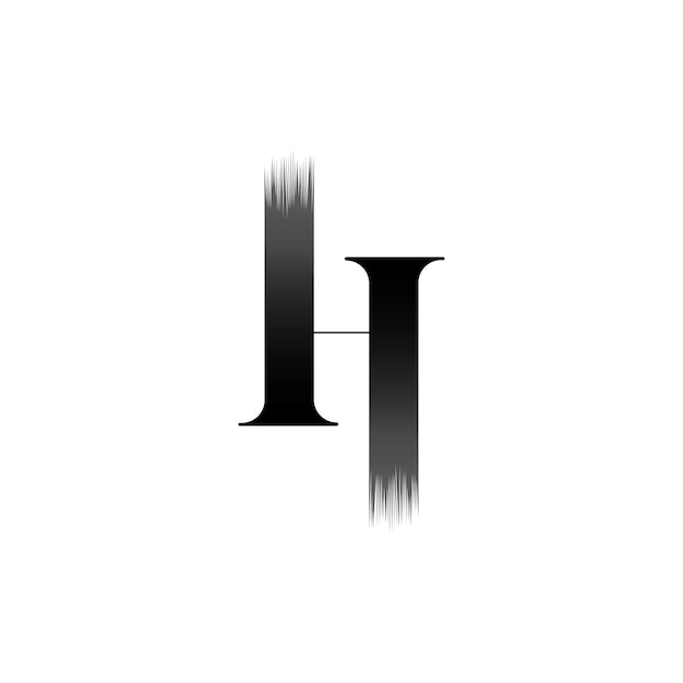 Logotipo abstracto de letras h