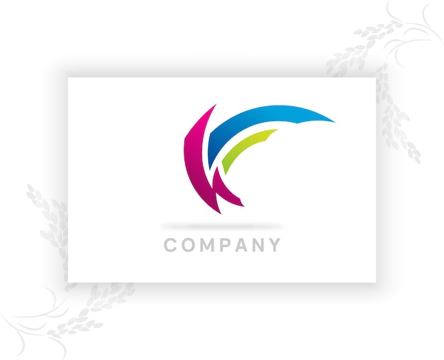 Logotipo abstracto y moderno de la empresa