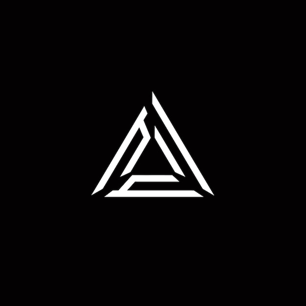 Logotipo abstracto de triángulo