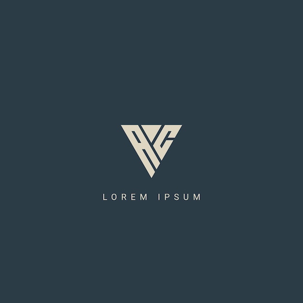 El logotipo de AC y el logotipo de CA basados en iniciales creativas mínimas La letra AC CA es un monograma elegante creativo