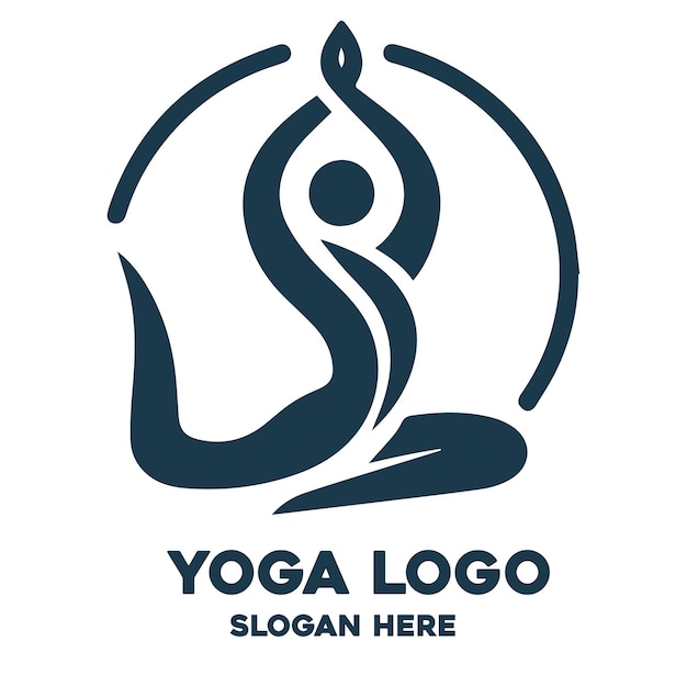 El logotipo de la academia de yoga