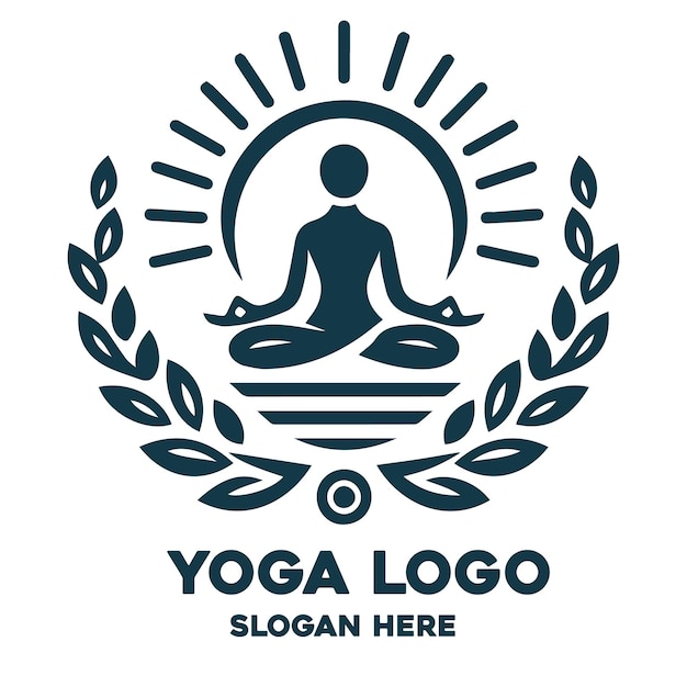 El logotipo de la academia de yoga