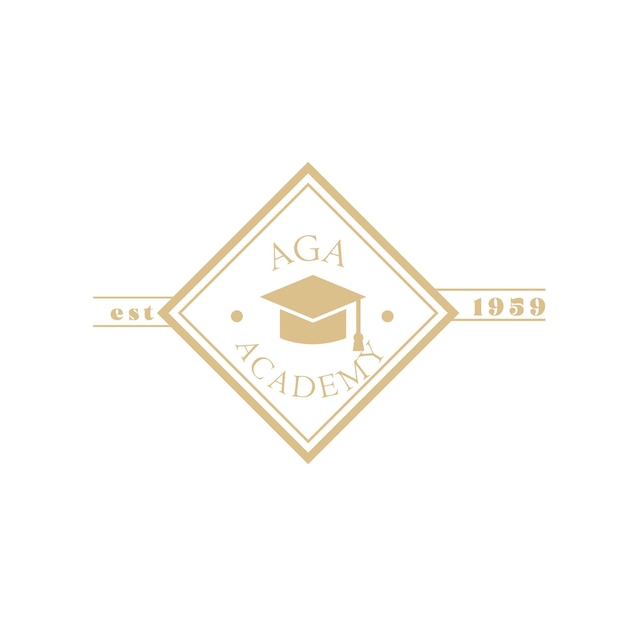 Vector el logotipo de la academia