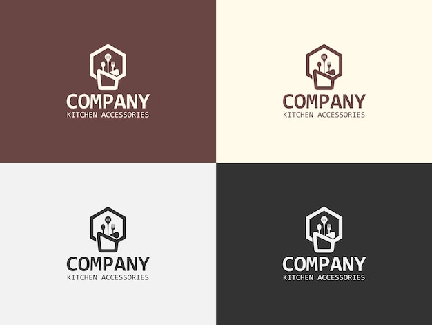 Logotipo de accesorios para el hogar y la cocina.