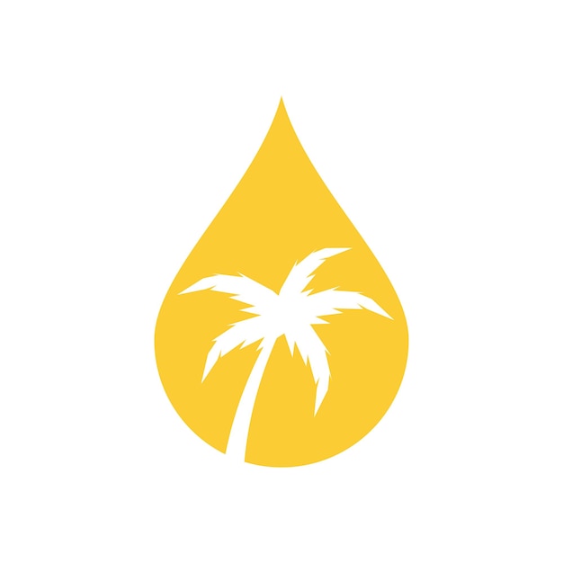 Vector logotipo de aceite de palma