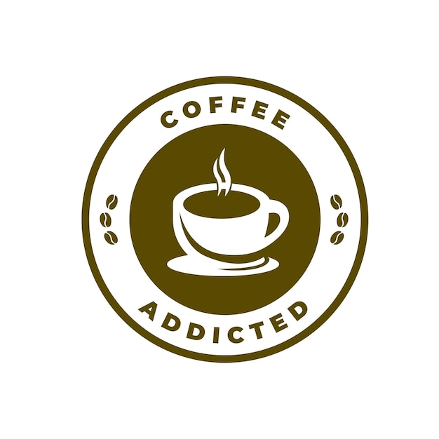 Logotipo adicto al café