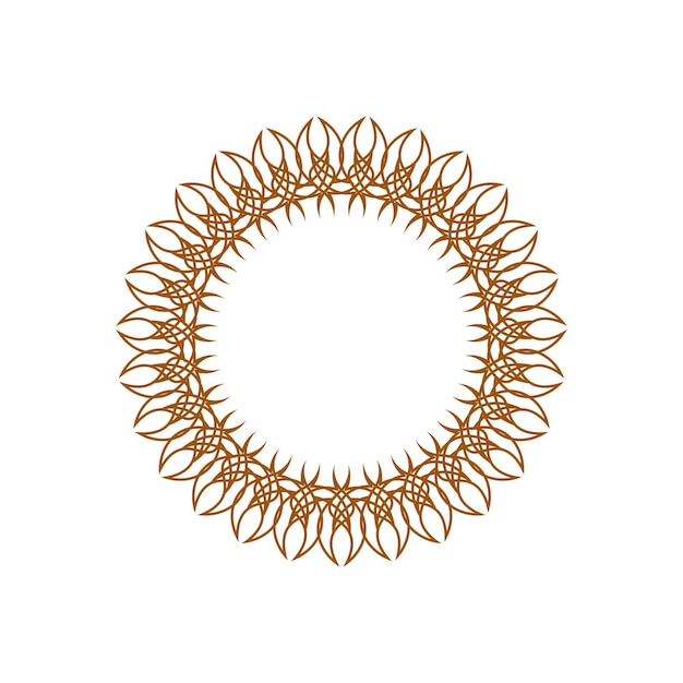 El logotipo del adorno circular
