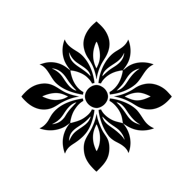 logotipo de adorno floral e icono arte vectorial e ilustración