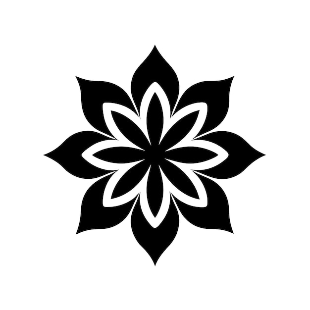 logotipo de adorno floral e icono arte vectorial e ilustración