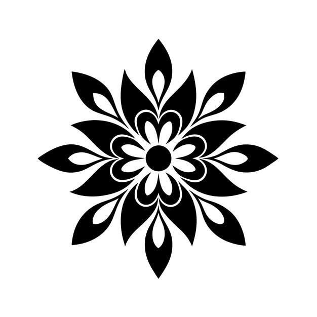 logotipo de adorno floral e icono arte vectorial e ilustración