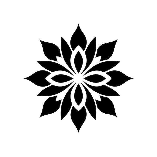 logotipo de adorno floral e icono arte vectorial e ilustración