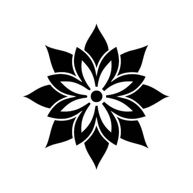 logotipo de adorno floral e icono arte vectorial e ilustración