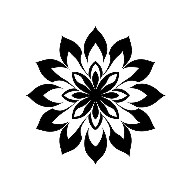 logotipo de adorno floral e icono arte vectorial e ilustración