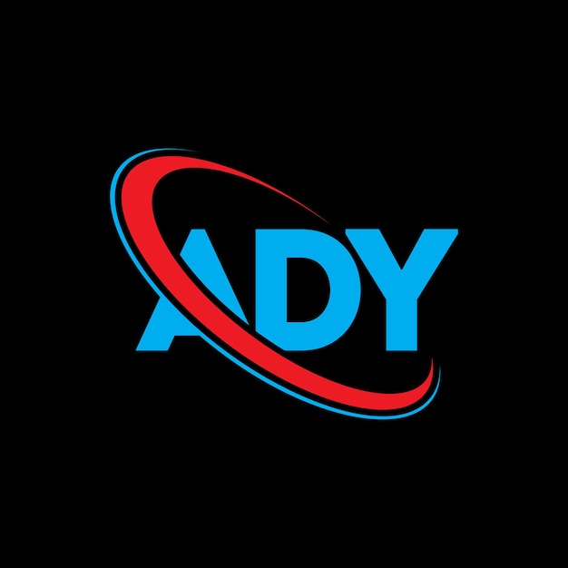 Logotipo ADY ADY letra ADY letra diseño de logotipo Iniciales ADY logotipo vinculado con círculo y mayúscula monograma logotipo ADY tipografía para negocios de tecnología y marca inmobiliaria