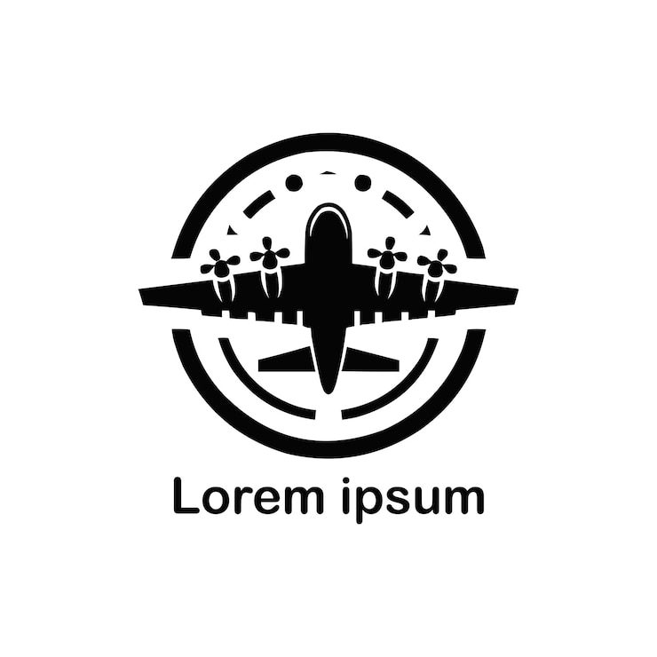 Vector el logotipo de la aeronave para su marca
