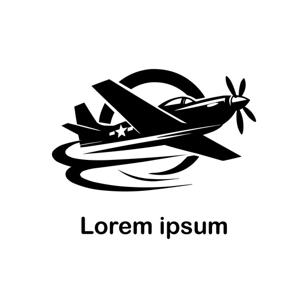El logotipo de la aeronave para su marca