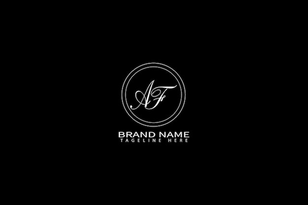 un logotipo af en blanco y negro para una marca af llamada kashiba