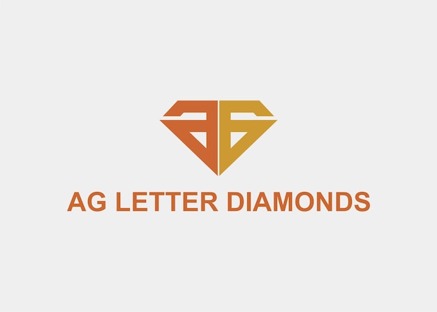 Logotipo ag diamonds nombre de la empresa