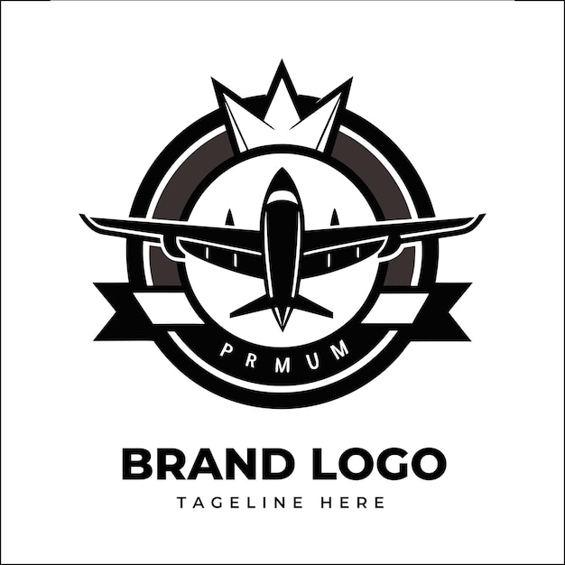 Logotipo de agencia de viajes profesional con diseño de globo para soluciones de marketing